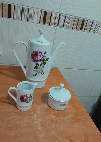 Pastel Renkli Beyaz Çiçekli Demlik - Görsel 6