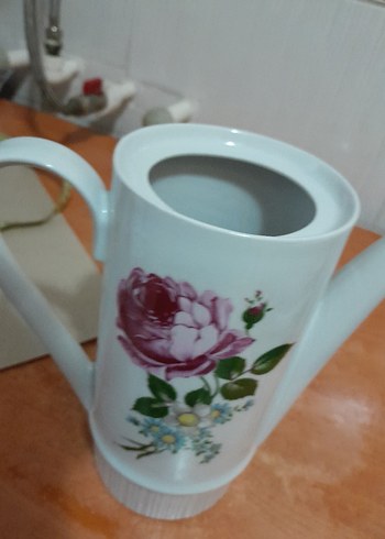 Pastel Renkli Beyaz Çiçekli Demlik - Görsel 4