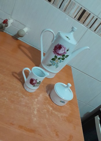 Pastel Renkli Beyaz Çiçekli Demlik - Görsel 8