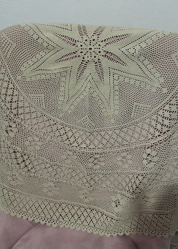 Bohem El Yapımı Örgü Masa Örtüsü - Görsel 7