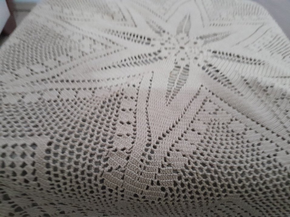 Bohem El Yapımı Örgü Masa Örtüsü - Görsel 2