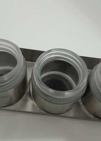 Gri Paslanmaz Çelik Baharatlık Seti - Görsel 4