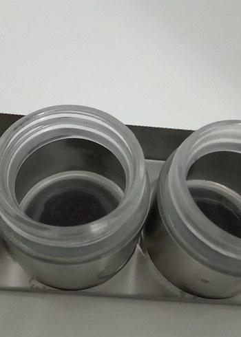 Gri Paslanmaz Çelik Baharatlık Seti - Görsel 8