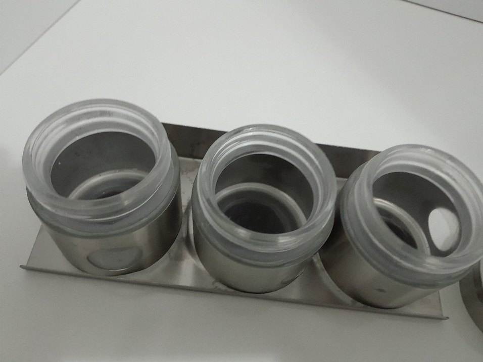 Gri Paslanmaz Çelik Baharatlık Seti - Görsel 4