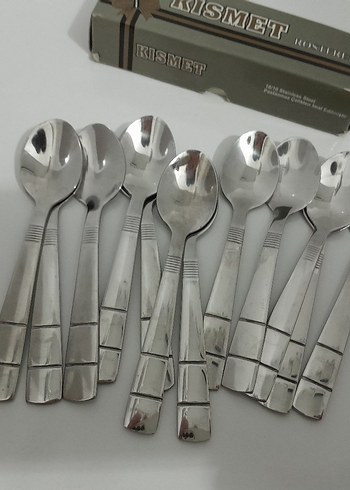 KISMET Gri Paslanmaz Çelik Kaşık Seti - Görsel 3