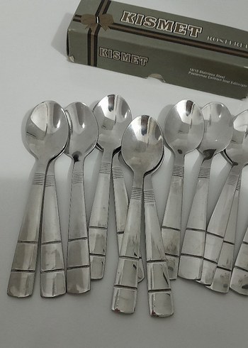 KISMET Gri Paslanmaz Çelik Kaşık Seti - Görsel 2