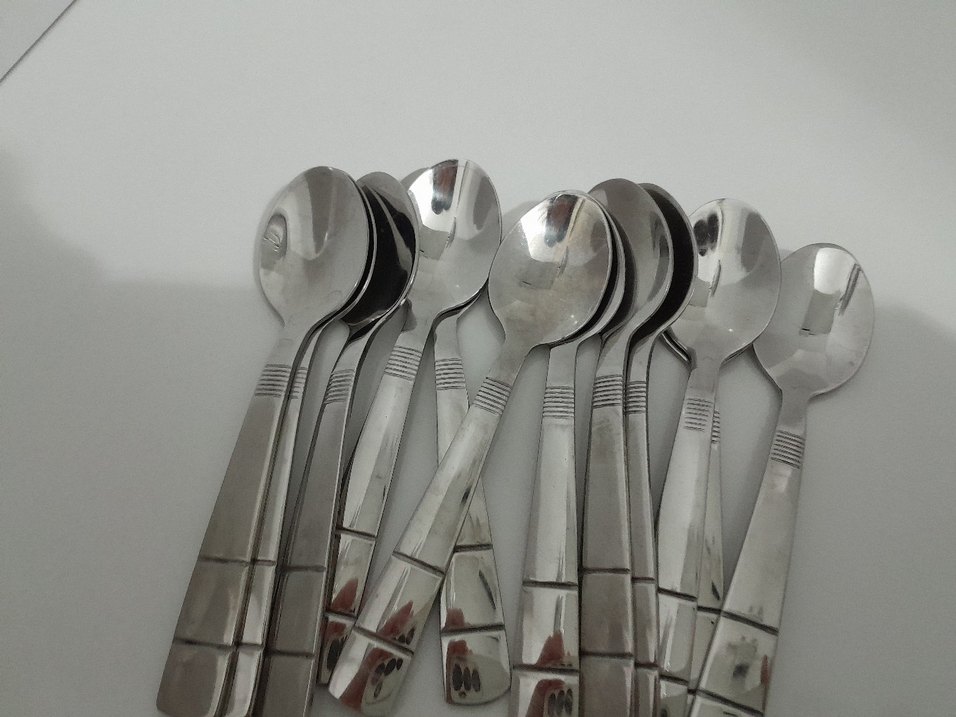 KISMET Gri Paslanmaz Çelik Kaşık Seti - Görsel 4