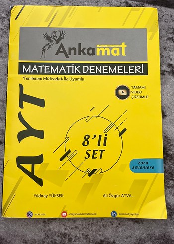 TYT-AYT Matematik Net 30 Deneme Kitabı AYT ANKA MAT DENEME 8li