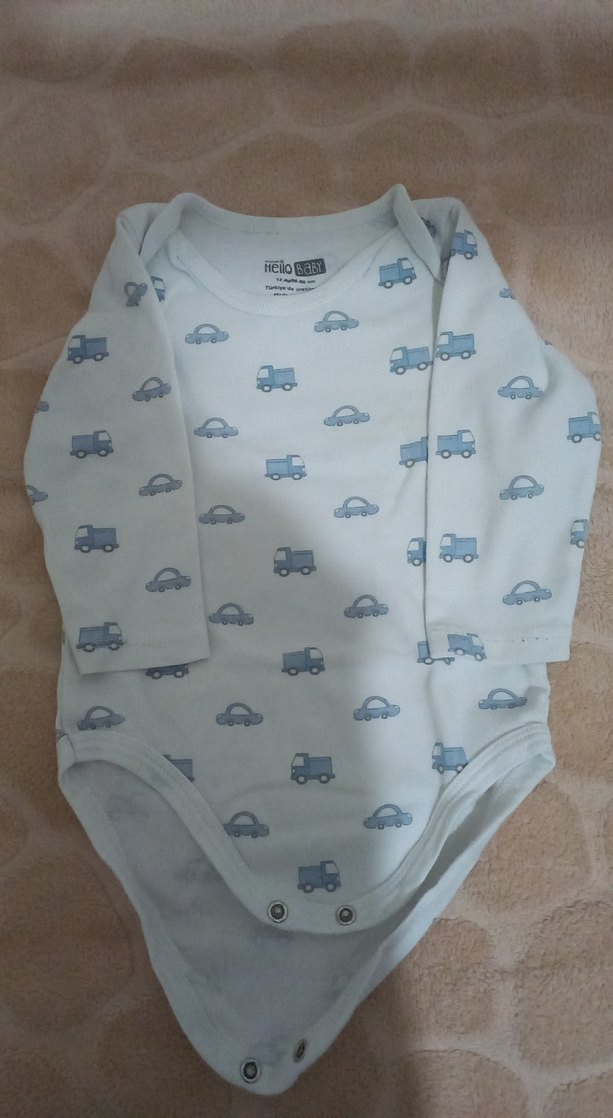 Uzun Kollu Bebek Çıtçıtlı Body - Görsel 2