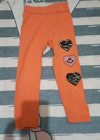 Kız Çocuk Pastel Renkli Baskılı Tayt - Görsel 4