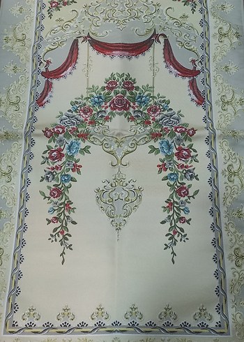 Nakışlı Çok Renkli Klasik Halı / İpek Seccade - Görsel 2