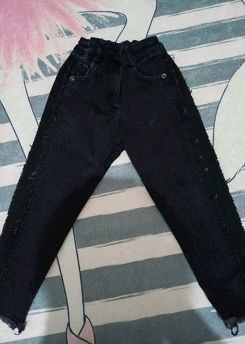 Siyah Kız Kot Pantolon - Görsel 2