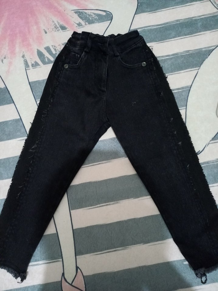 Siyah Kız Kot Pantolon - Görsel 2
