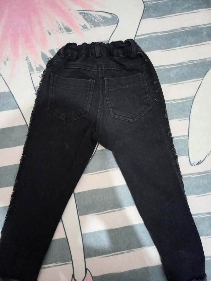 Siyah Kız Kot Pantolon - Görsel 3