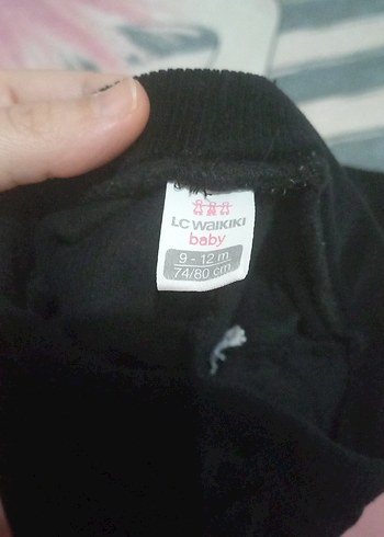 Kız Çocuk Siyah Kadife Tayt - Görsel 3