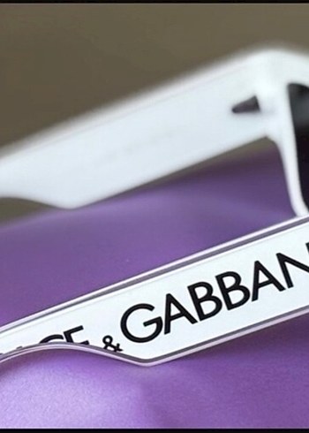 Orjinal çantalı Dolce&Gabbana beyaz gözlük - Görsel 4