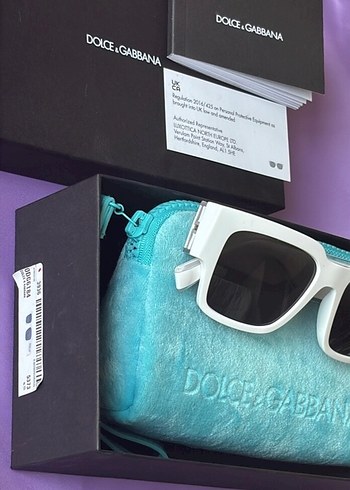 Orjinal çantalı Dolce&Gabbana beyaz gözlük - Görsel 6