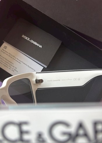 Orjinal çantalı Dolce&Gabbana beyaz gözlük - Görsel 5
