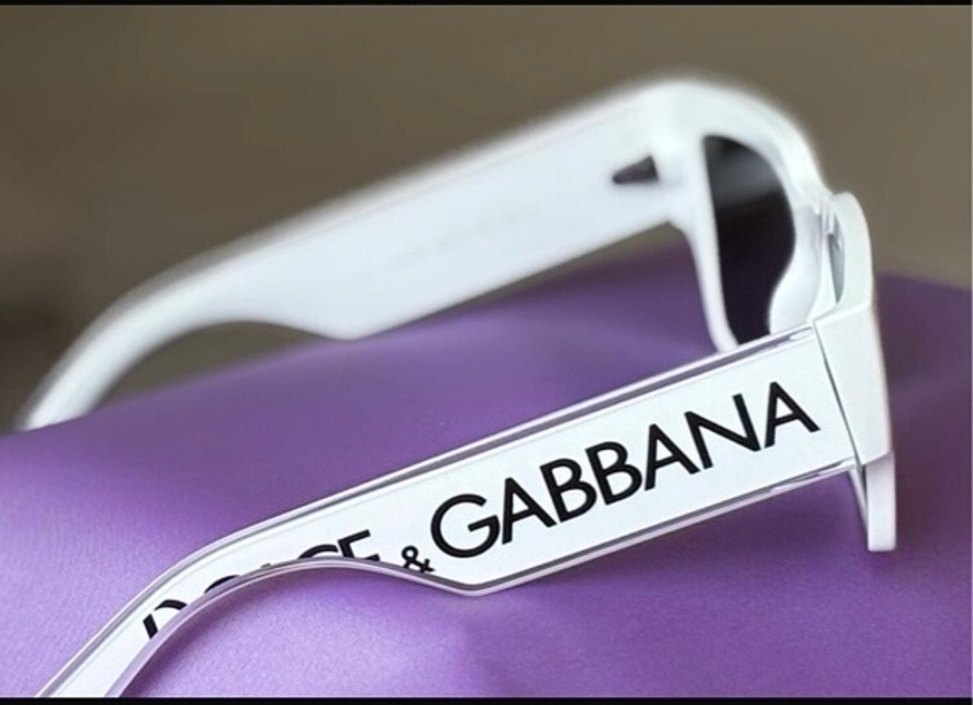 Orjinal çantalı Dolce&Gabbana beyaz gözlük - Görsel 4