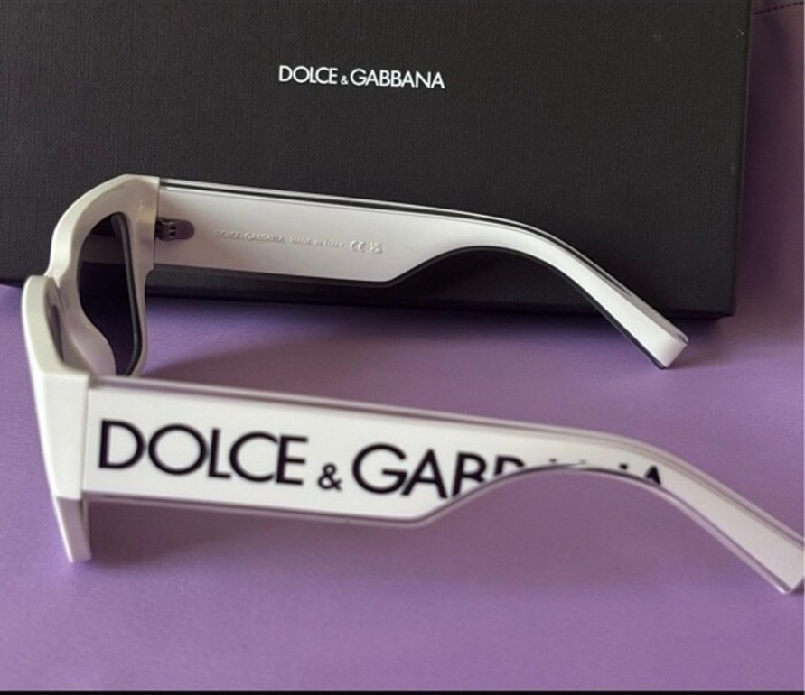 Orjinal çantalı Dolce&Gabbana beyaz gözlük - Görsel 3