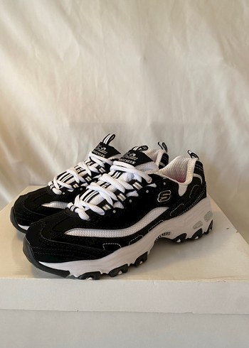 40 Beden siyah Renk Skechers DLites Black 40 numara sıfır etiketli