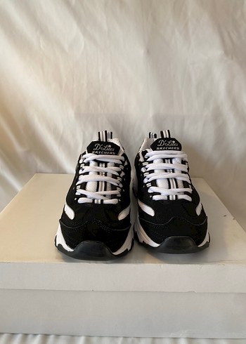 37 Beden Skechers DLites Black 37 numara, sıfır etiketli