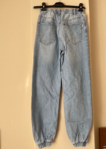32 Beden mavi Renk Mavi Loose Fit Kadın Denim Pantolon