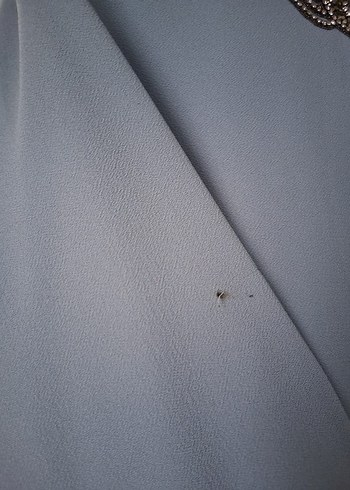 Uzun Gri V Yaka Kadın Elbise - Görsel 4