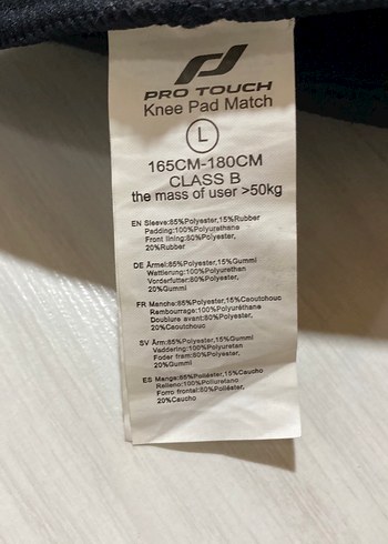 Siyah Pro Touch voleybol Diz Koruyucu - Görsel 3