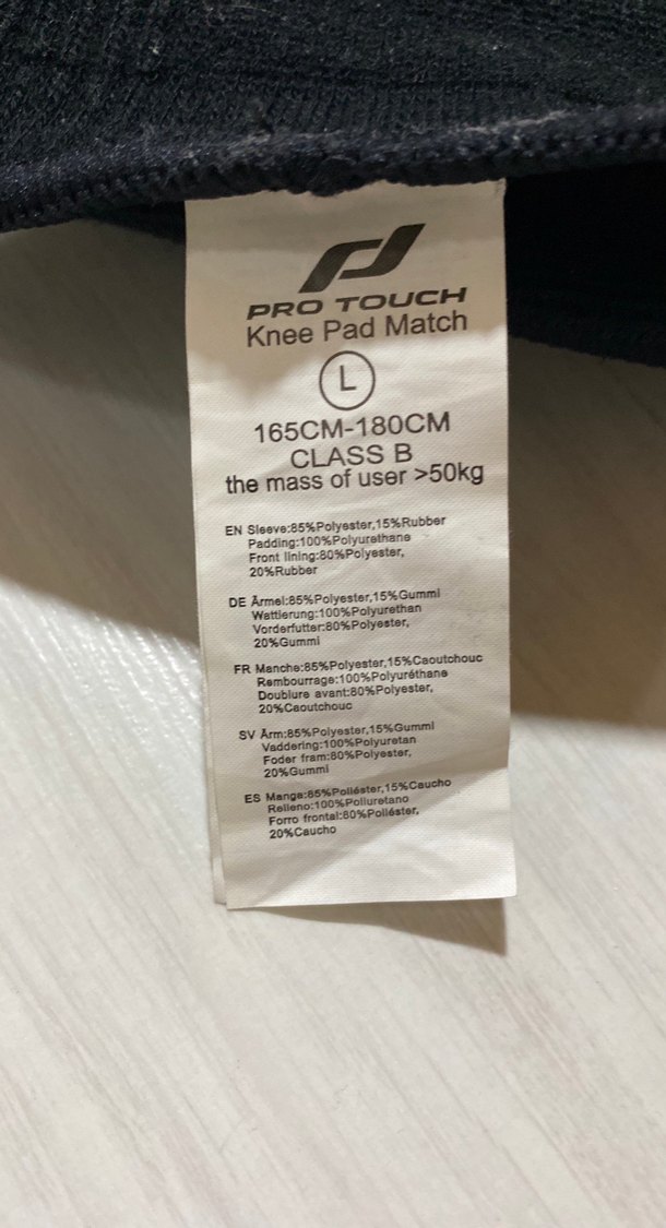 Siyah Pro Touch voleybol Diz Koruyucu - Görsel 3