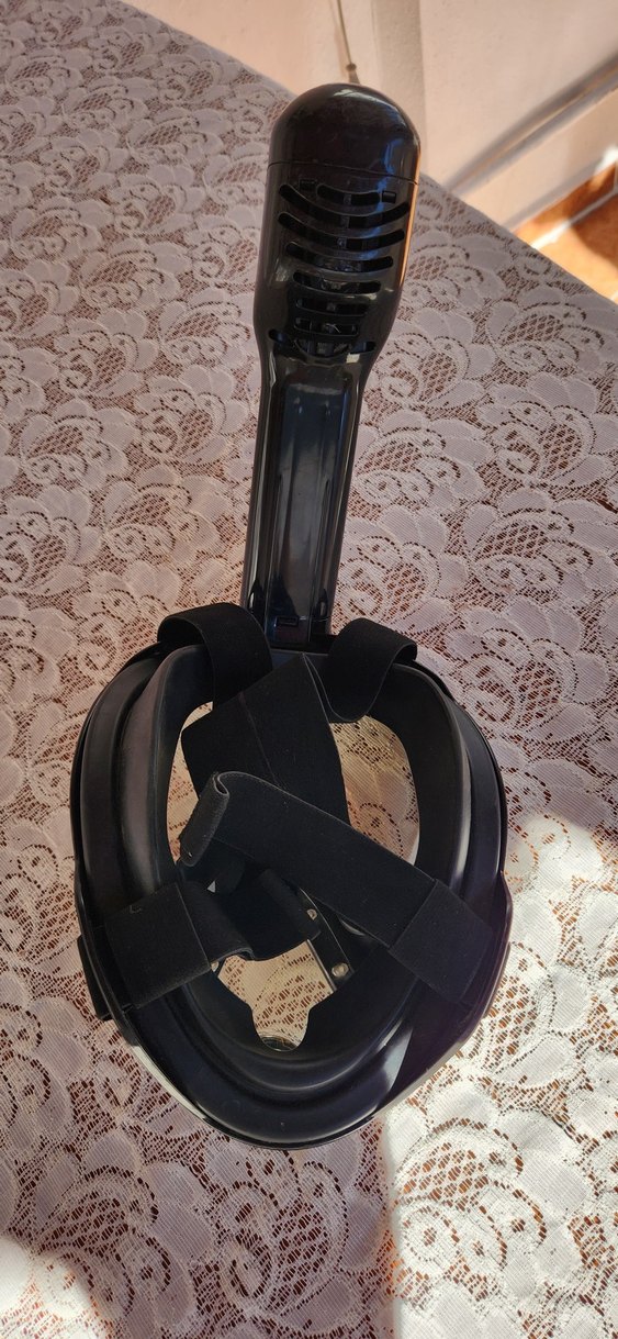 Kahverengi Vintage Tam Yüz Dalış Maskesi şnorkel - Görsel 2