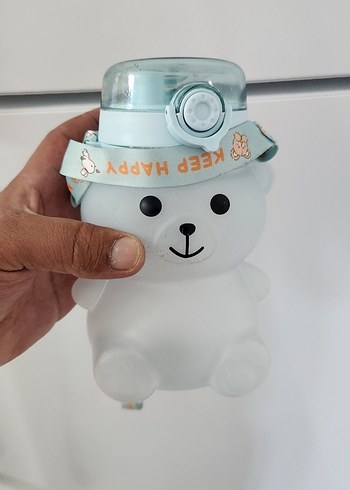 Ayıcık Figürlü Renkli Çocuk Termos - Görsel 3