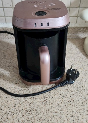 Bej Renkli Türk Kahve Makinesi - Görsel 4