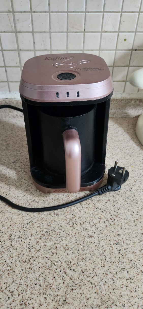 Bej Renkli Türk Kahve Makinesi - Görsel 4