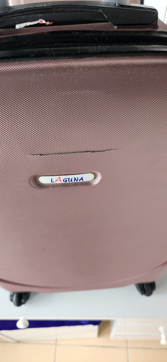 Pastel Pembe Fermuarlı Erkek Valizi - Görsel 4