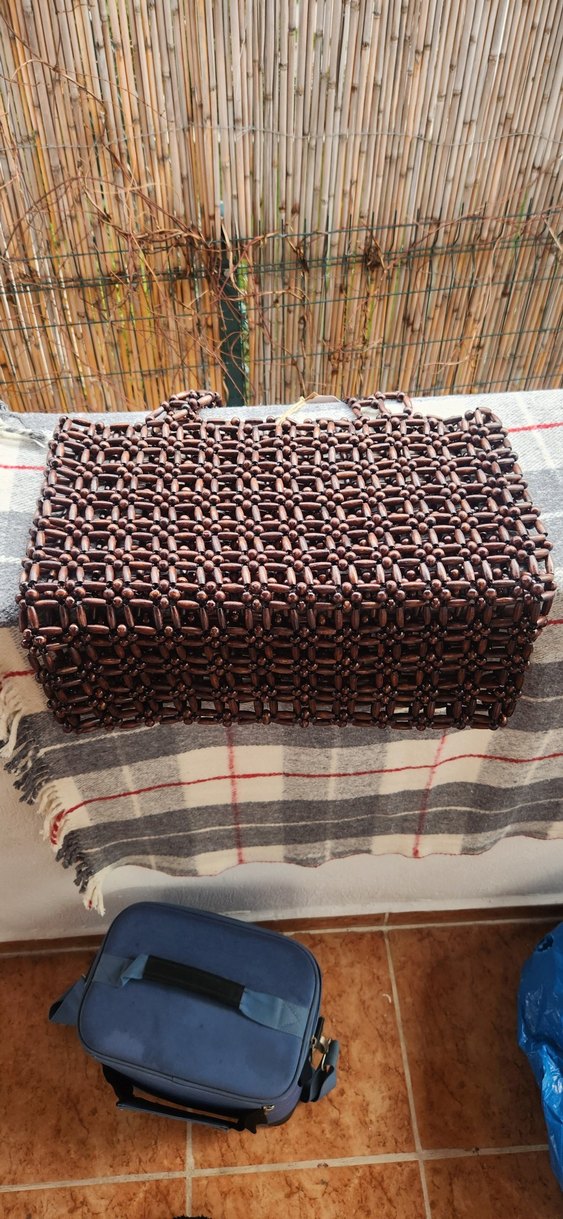 Fabrika marka,Zincir Detaylı Kadın Çanta ahşap sıfır ürün etiket - Görsel 4