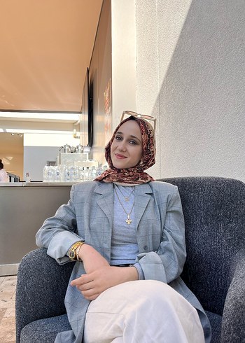 Gri Etnik Desenli Kadın ovarsize ceket