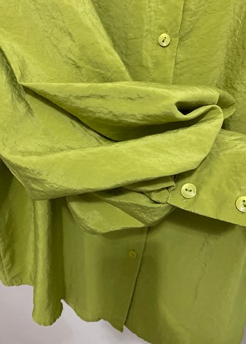 Balon kol dokulu gömlek - Görsel 7