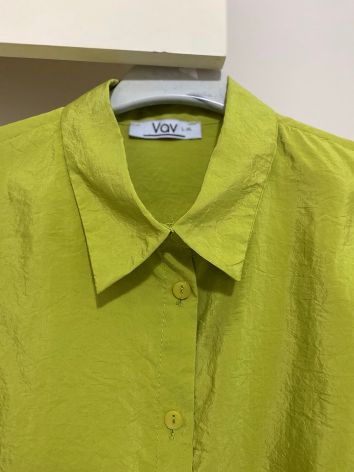 Balon kol dokulu gömlek - Görsel 4