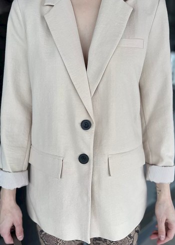 Keten Ceket & Teddy Bear tişört - Görsel 5