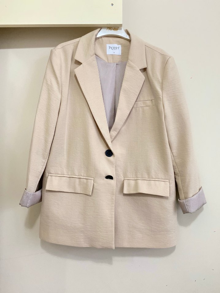 Keten Ceket & Teddy Bear tişört - Görsel 4