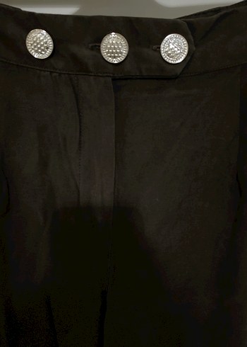 Acı kahve keten pantolon - Görsel 2