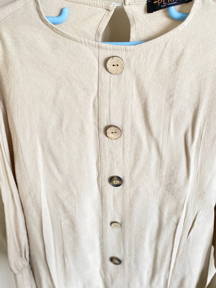 Keten Gömlek / Elbise - Görsel 3