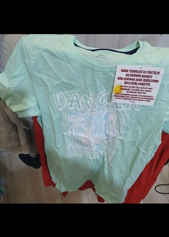 Defacto Çocuk Su Yesili Baskılı Tshirt - Görsel 4