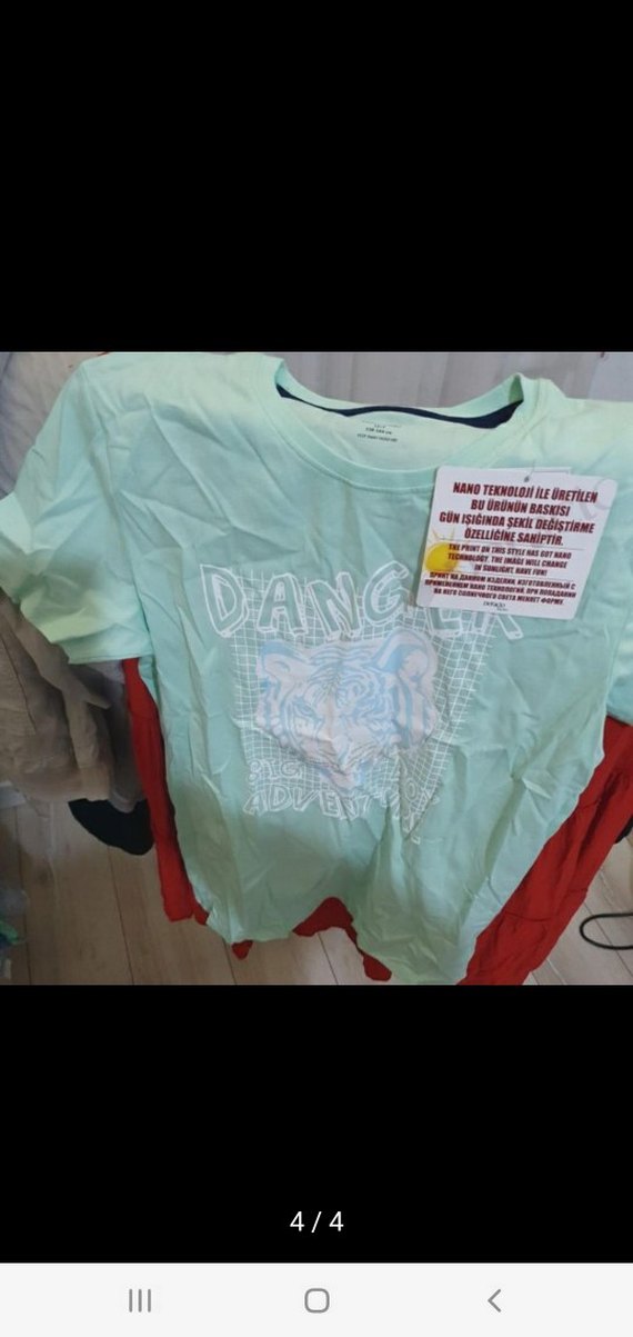 Defacto Çocuk Su Yesili Baskılı Tshirt - Görsel 4