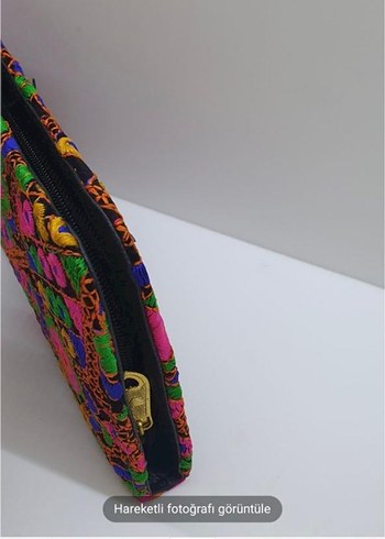 Renkli Nakışlı Bohem Kadın Portföy Çanta - Görsel 6