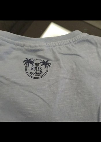 LCW Mavi Baskılı Erkek Tişörtü - Görsel 4