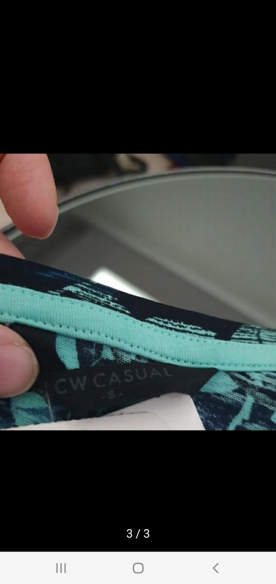 LCW Siyah Yaprak Desenli Erkek Tişört - Görsel 3