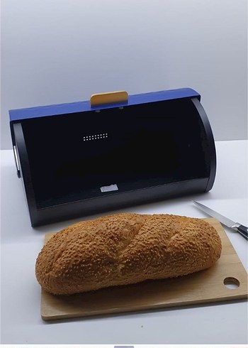 Karaca Koyu Mavi Ekmek Kutusu - Görsel 4