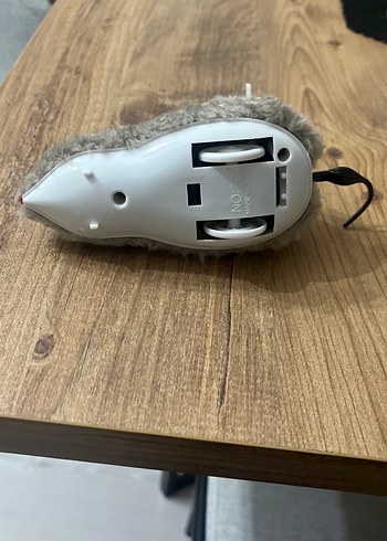 Kurmalı, peluş fare. Kedi oyuncağı - Görsel 3